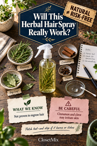 Does This Herbal Hair Spray Really Work? The Honest Truth About Rosemary, Cinnamon, Cloves, and Bay Leaves