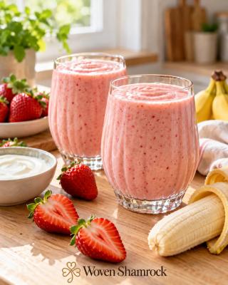 Creamy Strawberry and Banana Smoothie