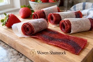Homemade Strawberry Fruit Roll-Ups