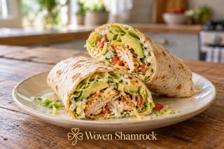 Creamy Chicken and Avo Wraps